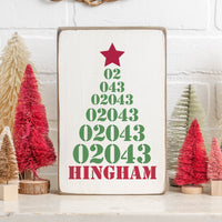 Zip Code Tree Personalized_Yes XL Block Sign
