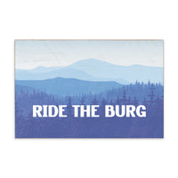 Ride The Burg Personalized Block Sign