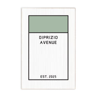 Game Board Tile Green Personalized Block Sign