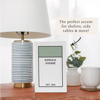 Game Board Tile Green Personalized Block Sign