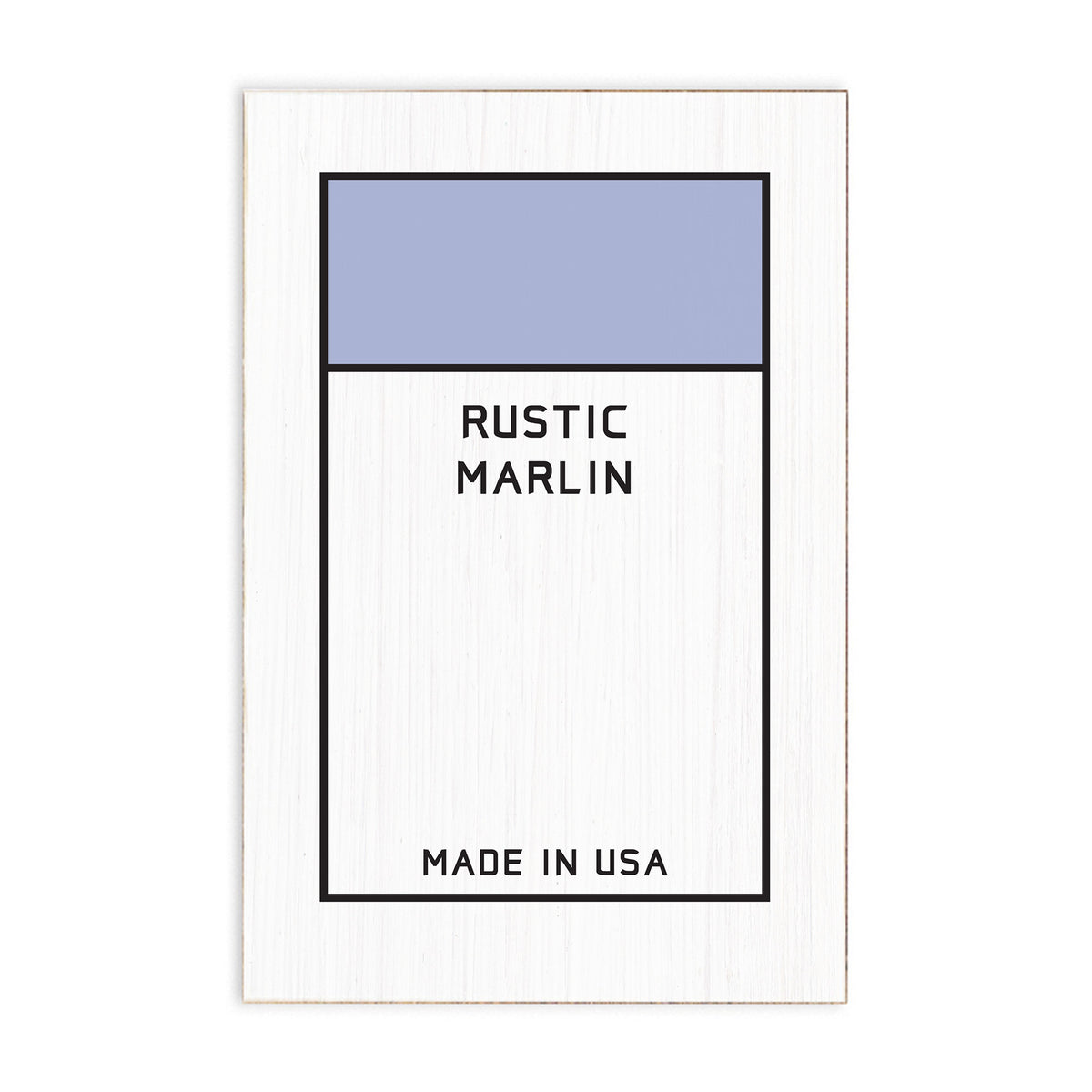 Game Board Tile Blue Personalized Block Sign