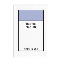 Game Board Tile Blue Personalized Block Sign
