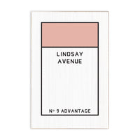 Game Board Tile Pink Personalized Block Sign