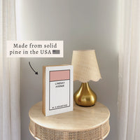 Game Board Tile Pink Personalized Block Sign