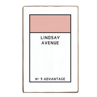 Game Board Tile Pink Personalized_Yes XL Block Sign