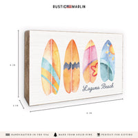 Surfboards Personalized Block Sign