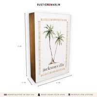 Palm Trees Personalized Block Sign