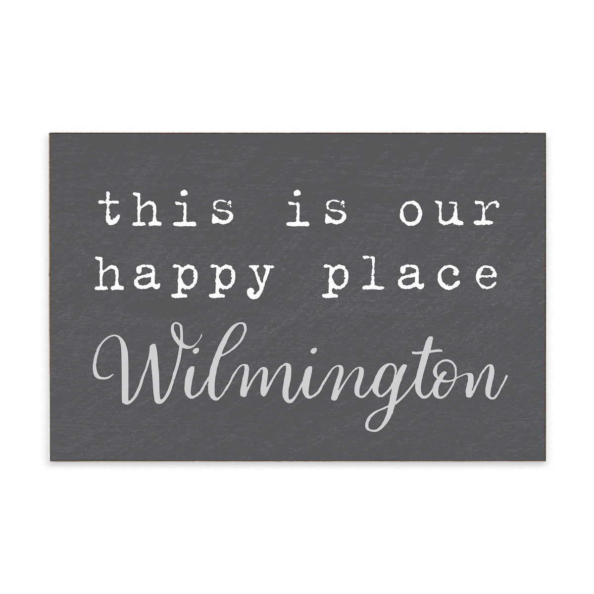 This Is Our Happy Place Personalized Block Sign