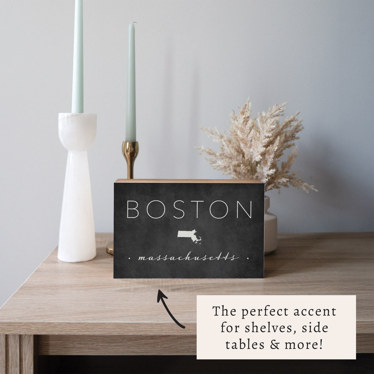 City And State Personalized Block Sign