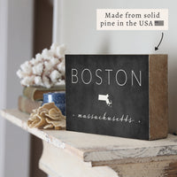 City And State Personalized Block Sign