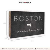 City And State Personalized Block Sign