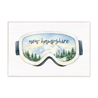 Ski Goggles Personalized Block Sign