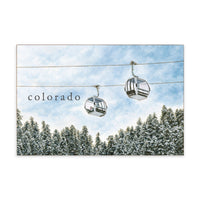 Ski Gondala Personalized Block Sign