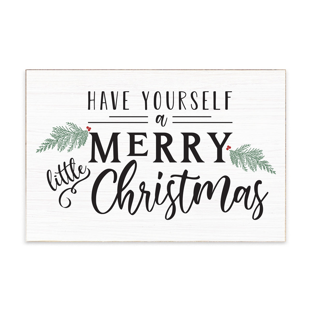 Merry Little Christmas Block Sign