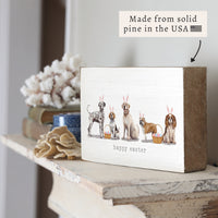 Bunny Dogs Block Sign