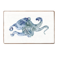 Watercolor Giant Octopus XL Block Sign