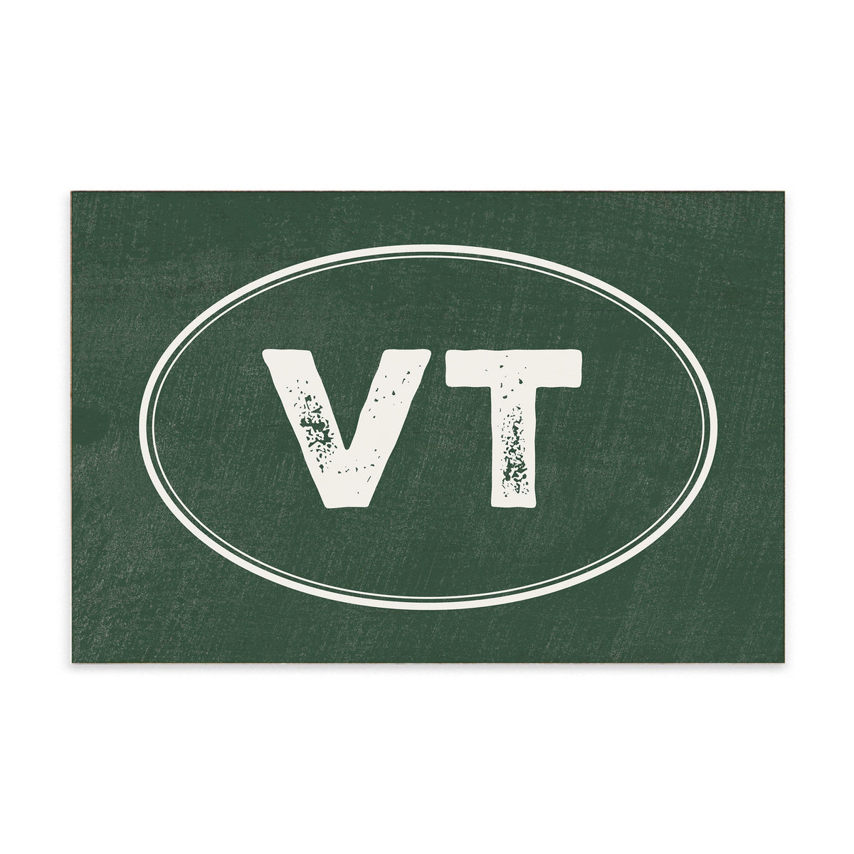 Vermont VT Logo Block Sign