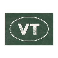 Vermont VT Logo Block Sign