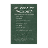 Vermont Seasons Block Sign