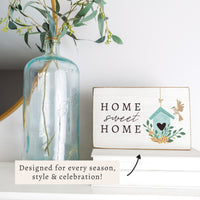 Home Sweet Home Block Sign
