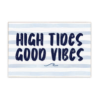 High Tides Good Vibes Block Sign