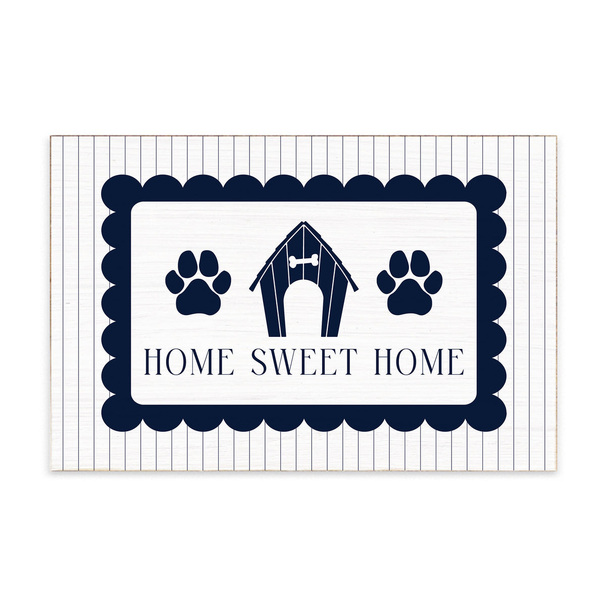 Dog House Home Sweet Home Block Sign