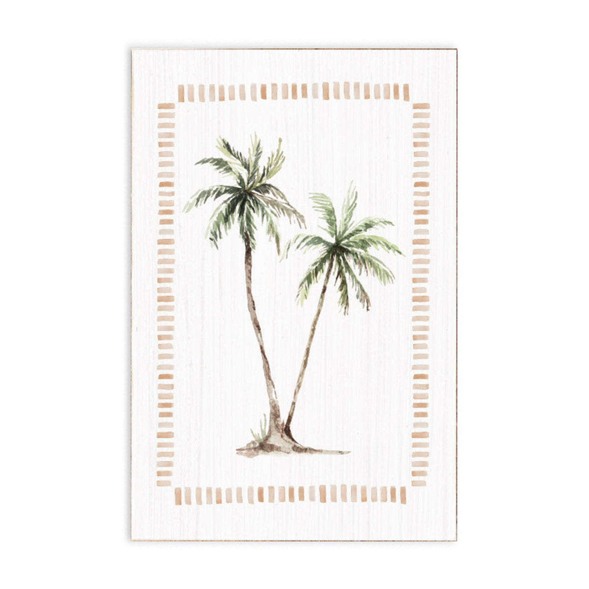 Palm Trees Block Sign