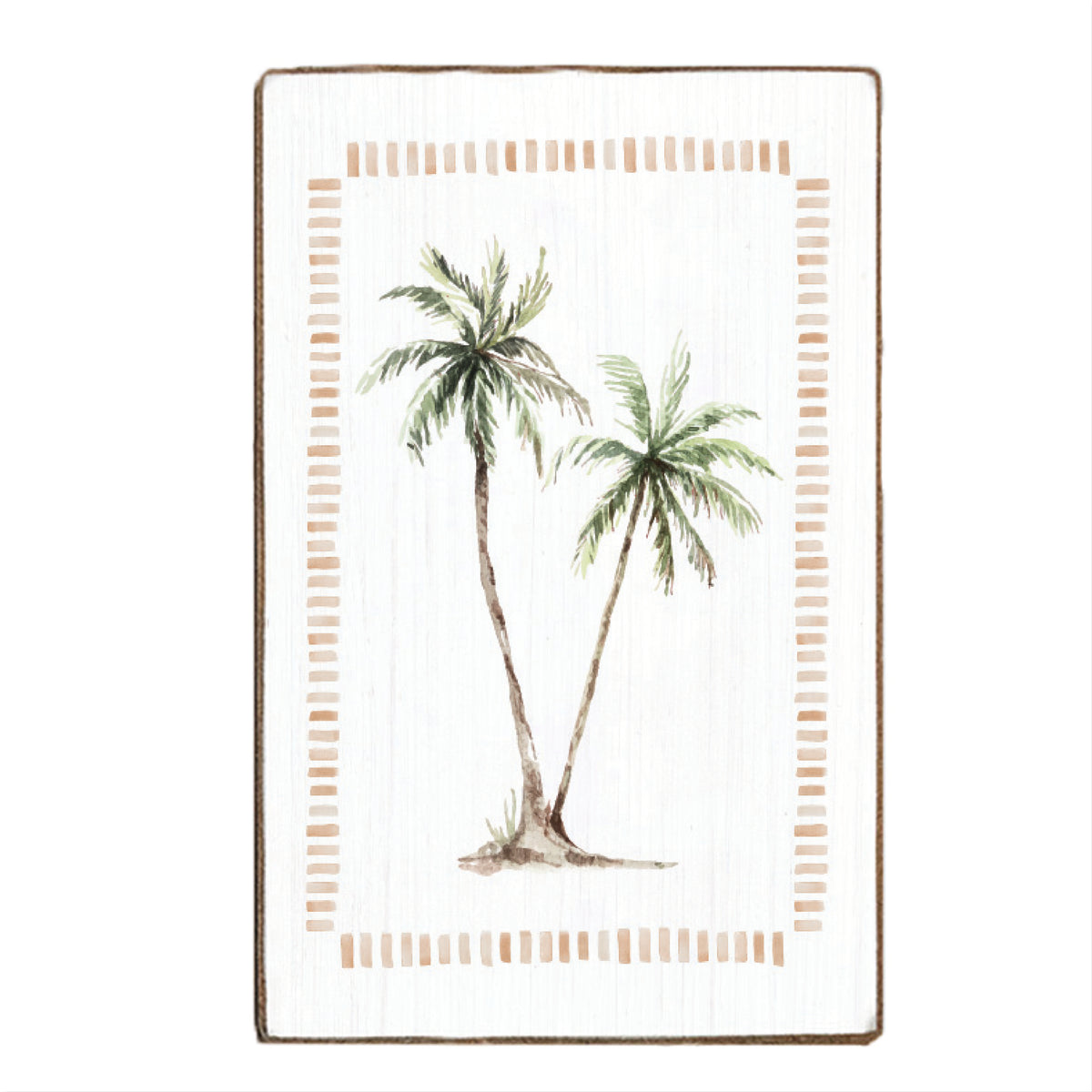 Palm Trees Block Sign