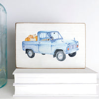 Harvest Truck Block Sign