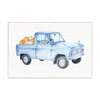 Harvest Truck Block Sign