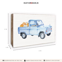Harvest Truck Block Sign