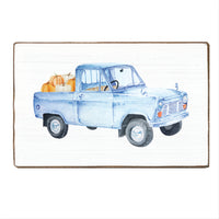 Harvest Truck Block Sign
