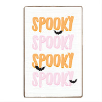 Spooky Block Sign