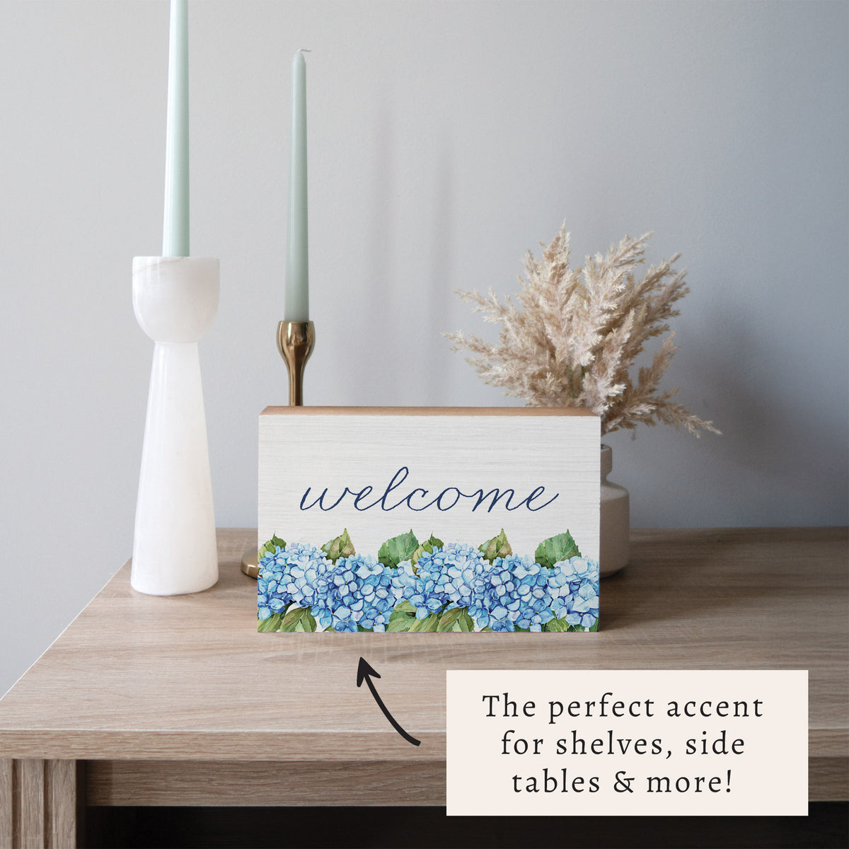 Hydrangea Bloom Block Sign