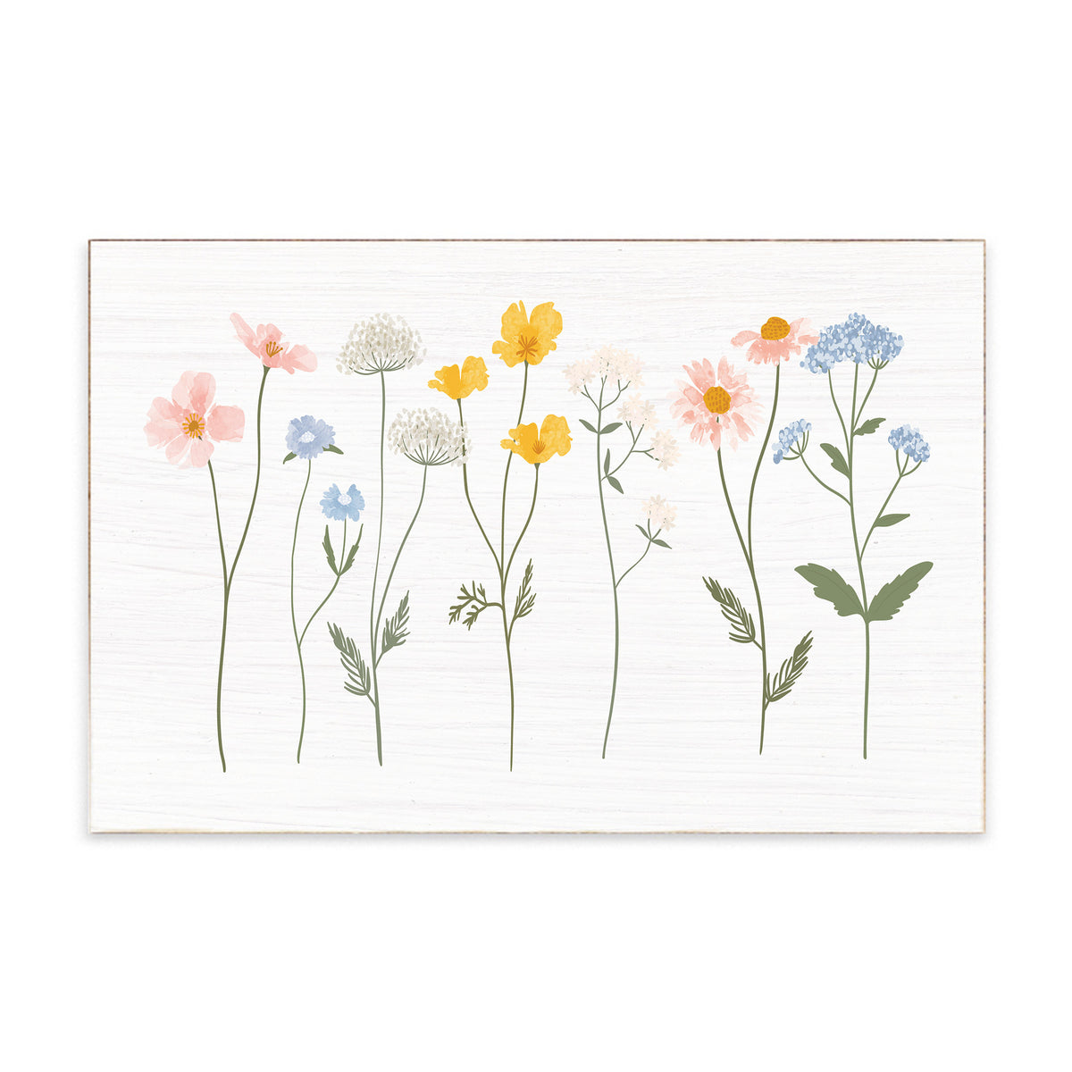 Wildflowers Block Sign