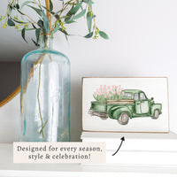 Fresh Blooms Truck Block Sign
