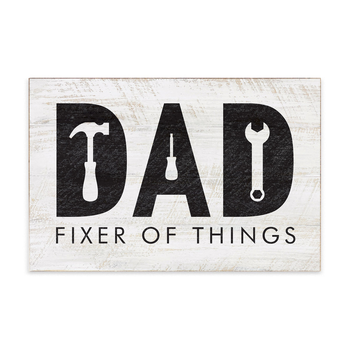 Dad Fixer Of Things Block Sign