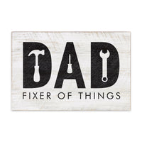 Dad Fixer Of Things Block Sign