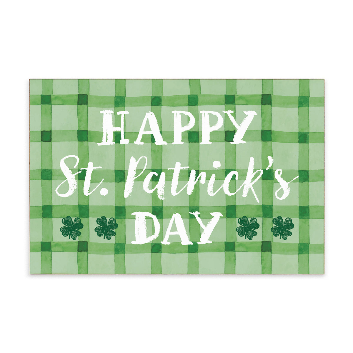 Happy St. Patrick's Day  Block Sign