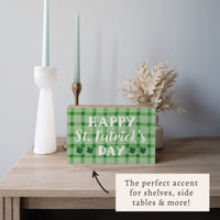 Happy St. Patrick's Day  Block Sign
