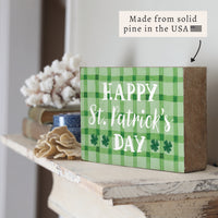 Happy St. Patrick's Day  Block Sign