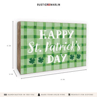 Happy St. Patrick's Day  Block Sign