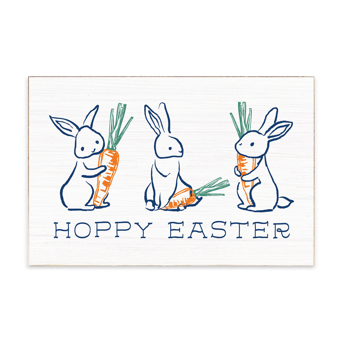 Hoppy Easter Bunnies Block Sign