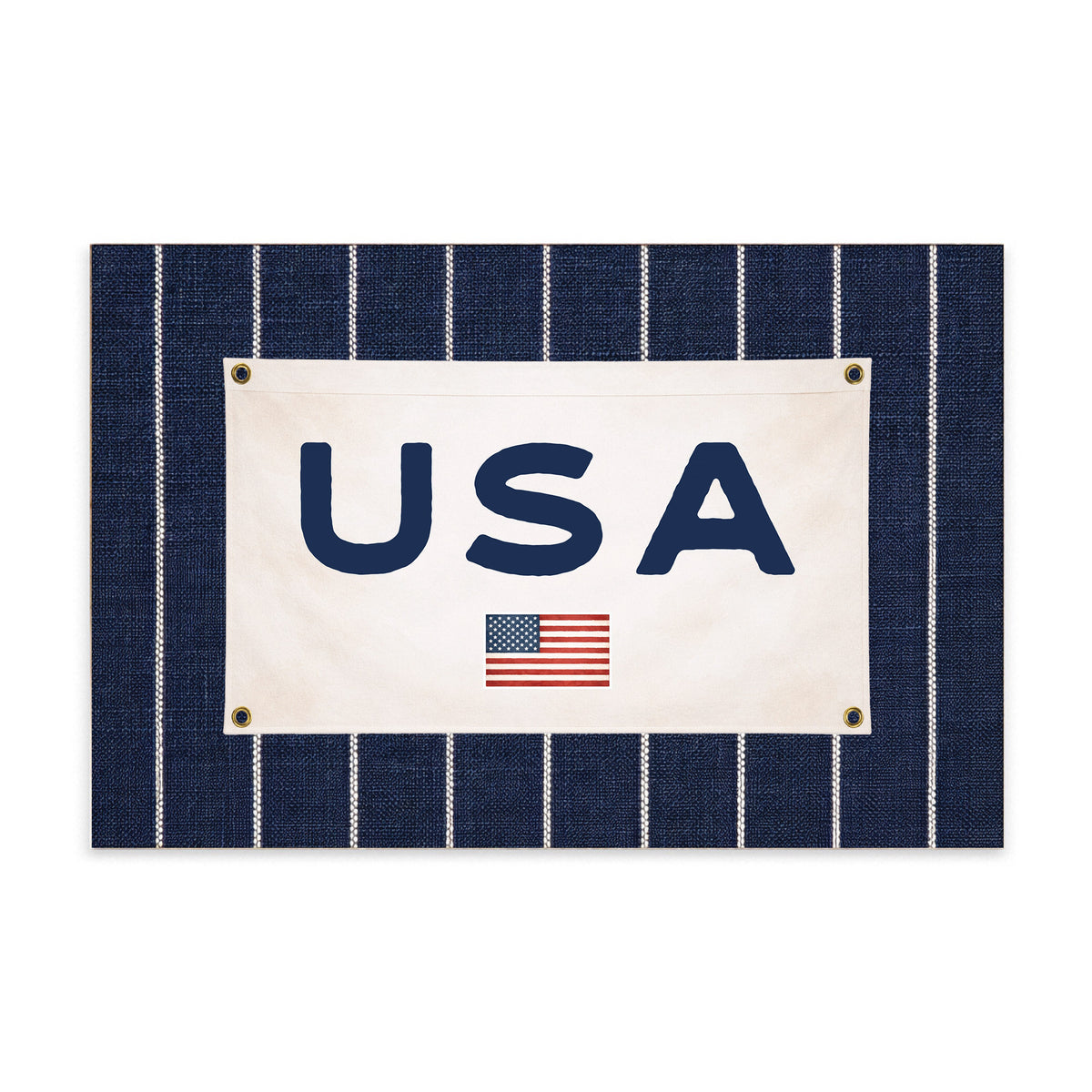 Americana Stripe Block Sign