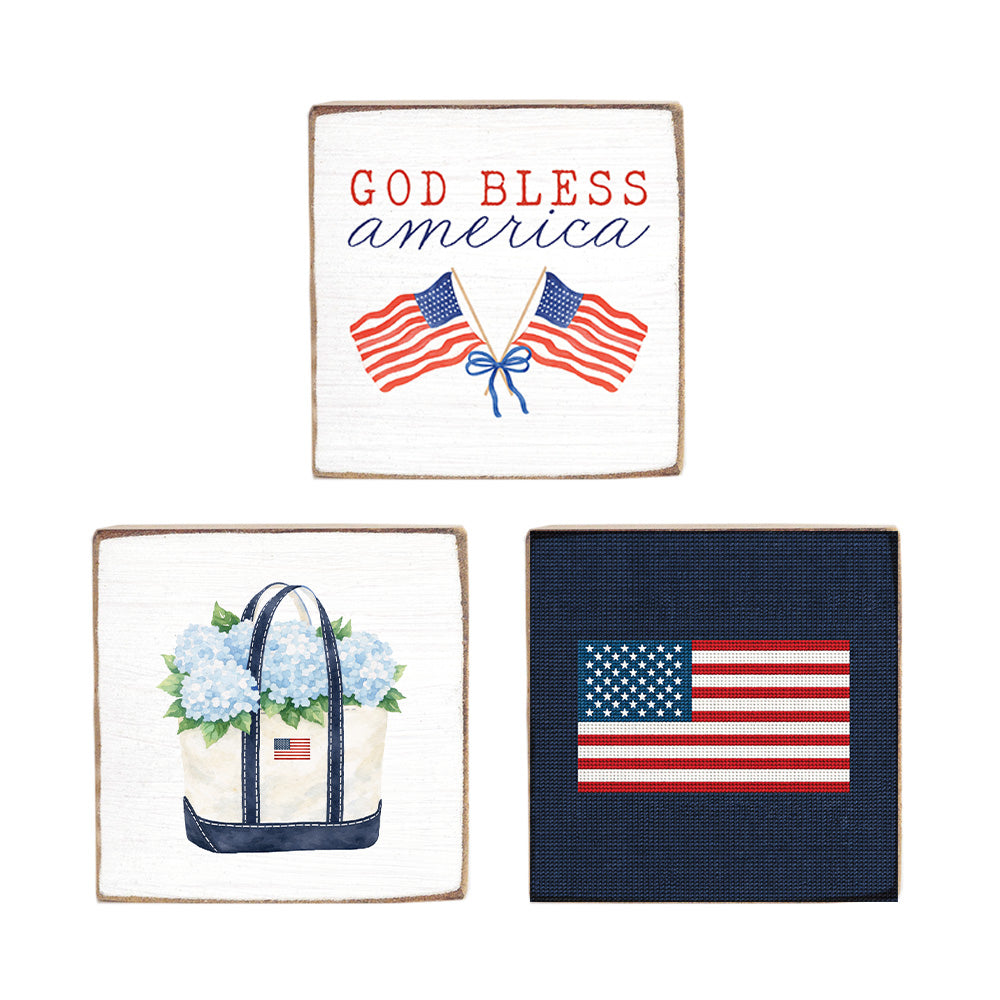 Americana Block Sign Bundle