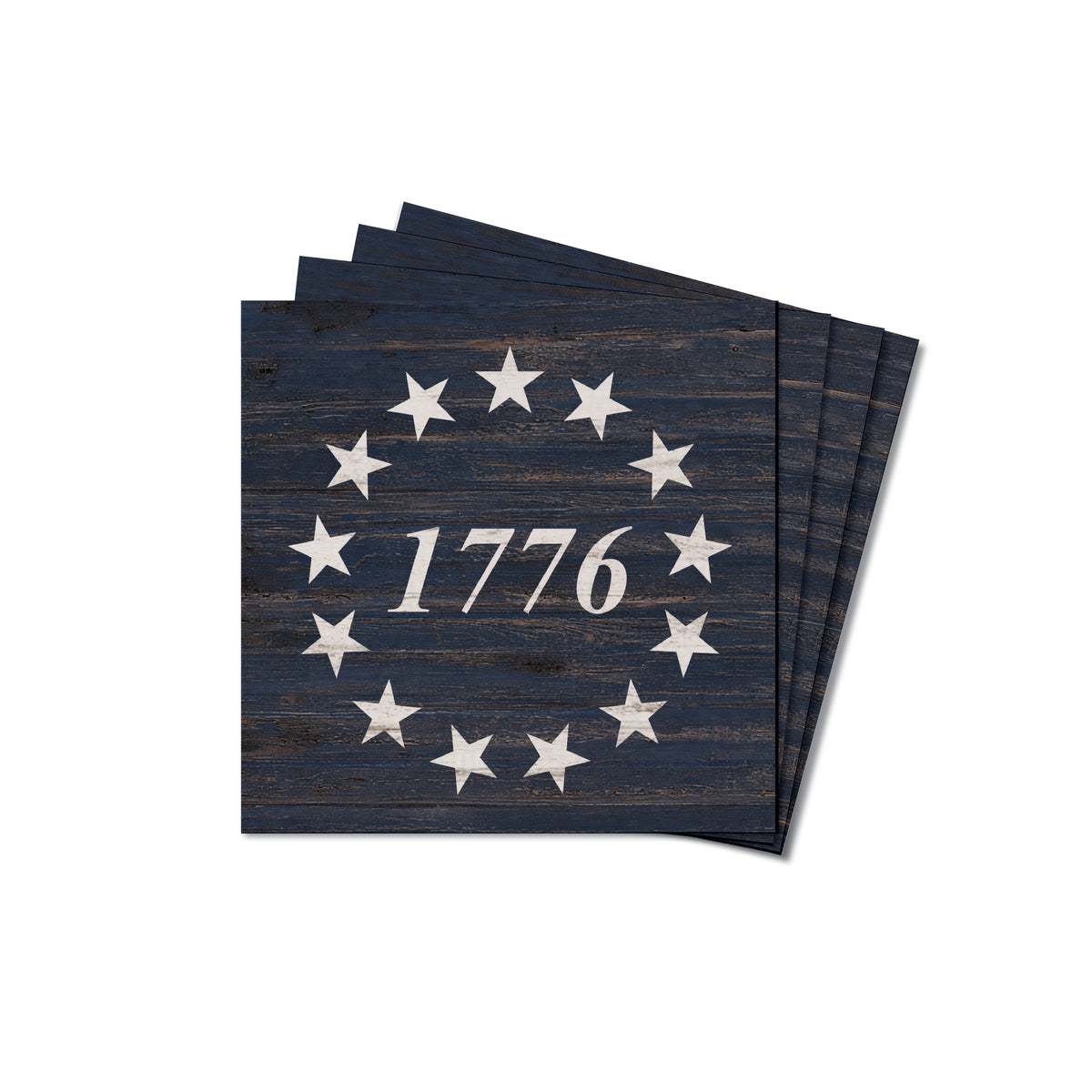 FOV 1776 Coaster Set - Blue