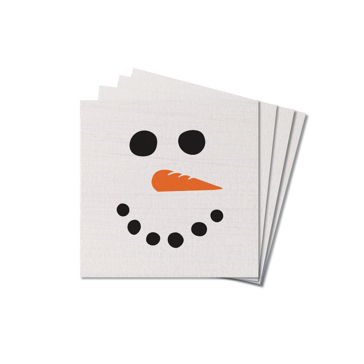 Snowman Face Coaster