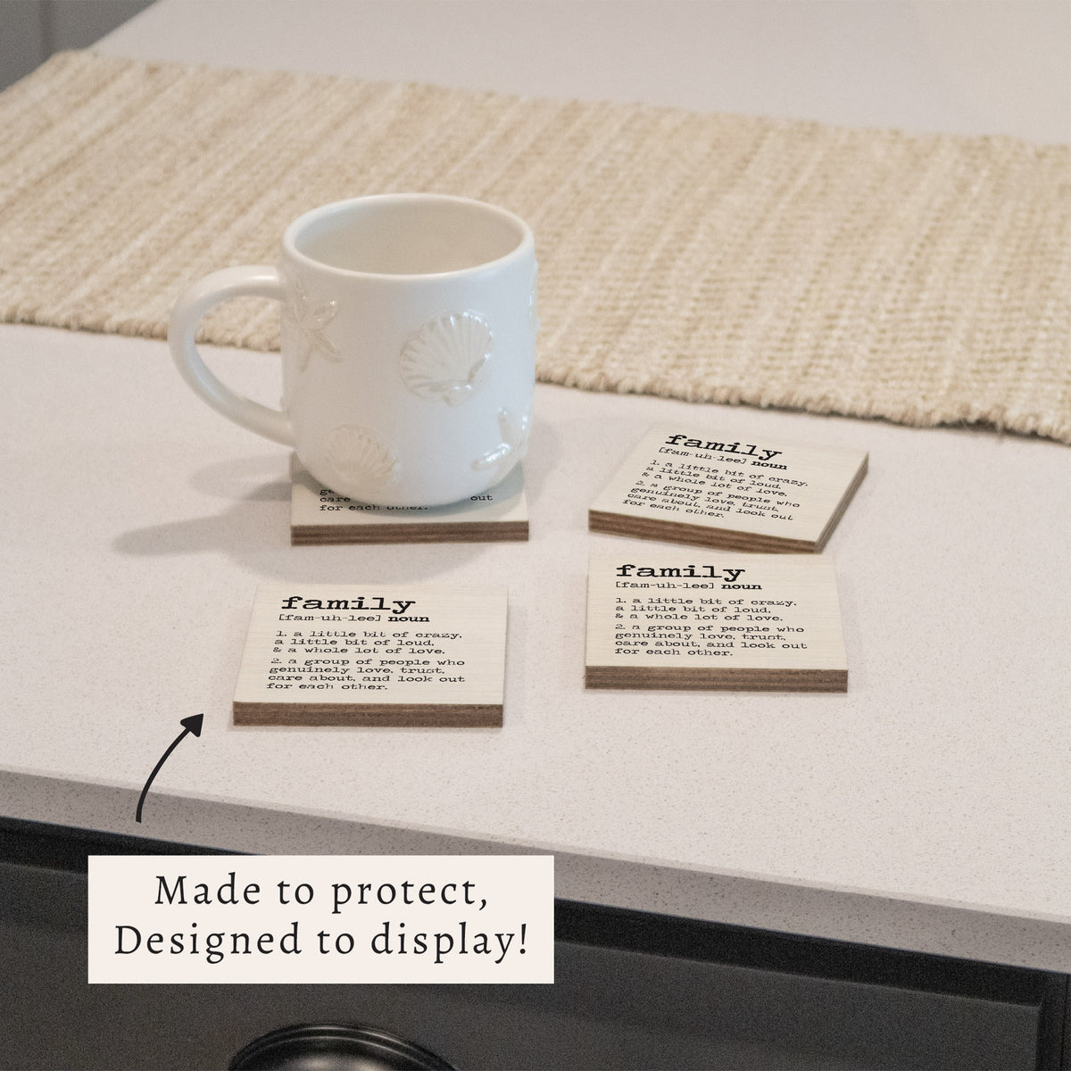 Family Definition Coaster Set