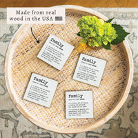Family Definition Coaster Set