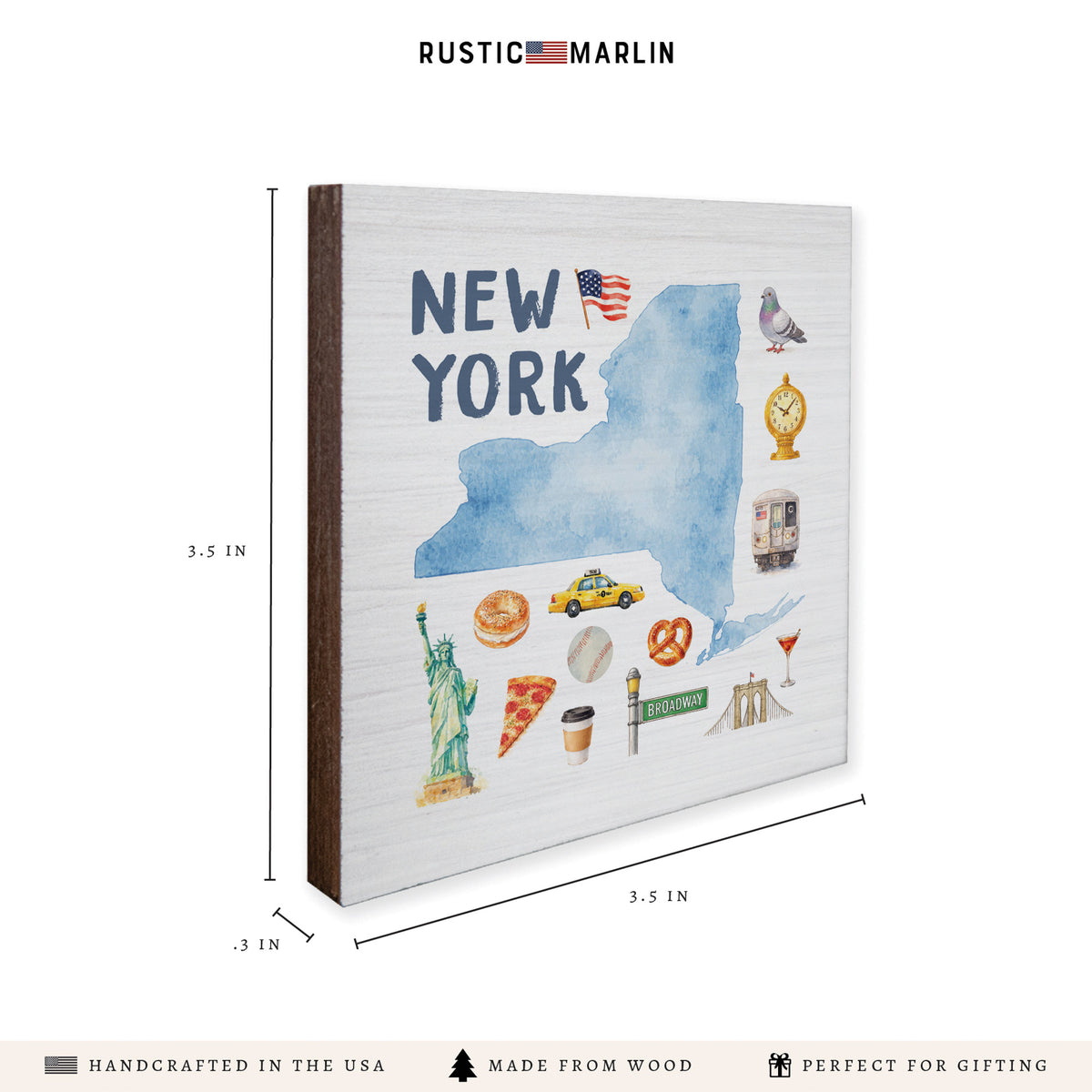New York State Icons Coaster Set